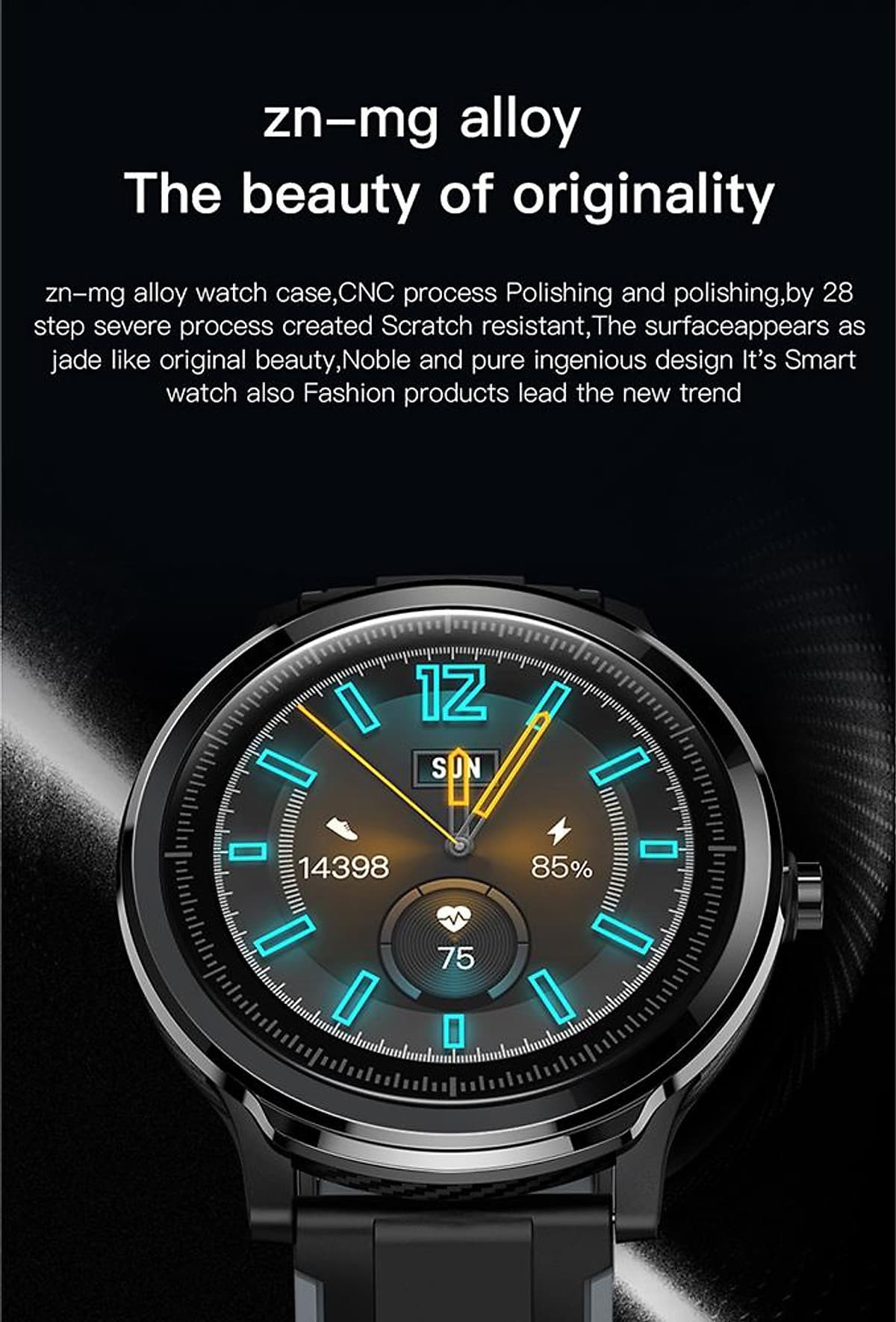 Đồng Hồ Thông Minh KOSPET PROBE Smart Watch 1.3 inch IPS Full Round Touch Screen Healthcare Sports Smart Watch Dual Colorful Silicone Watch