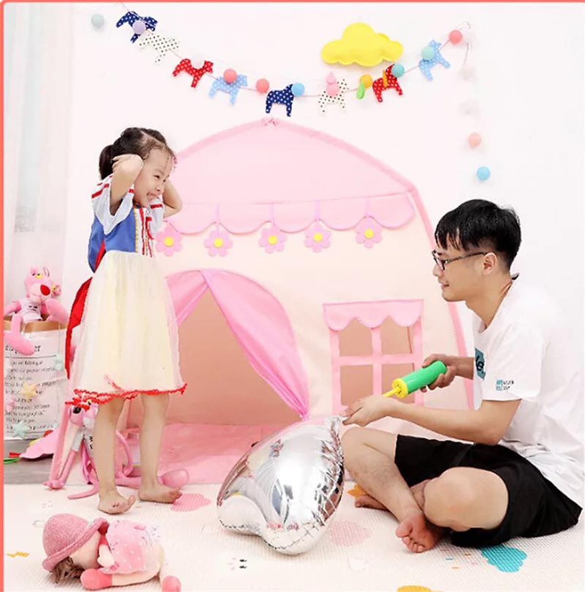 Lều công chúa lều hoàng tử cỡ đại cao cấp cho bé