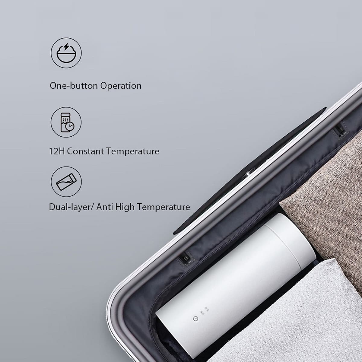 Bình Giữ Nhiệt Tích Hợp Đun Sôi Cầm Tay Xiaomi VIOMI Electric Thermos 2 in 1 - Hàng Nhập Khẩu