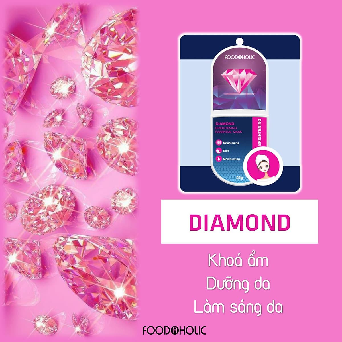 Combo 10 Mặt Nạ Giấy Dưỡng Da Foodaholic Essential Mask 23g x10
