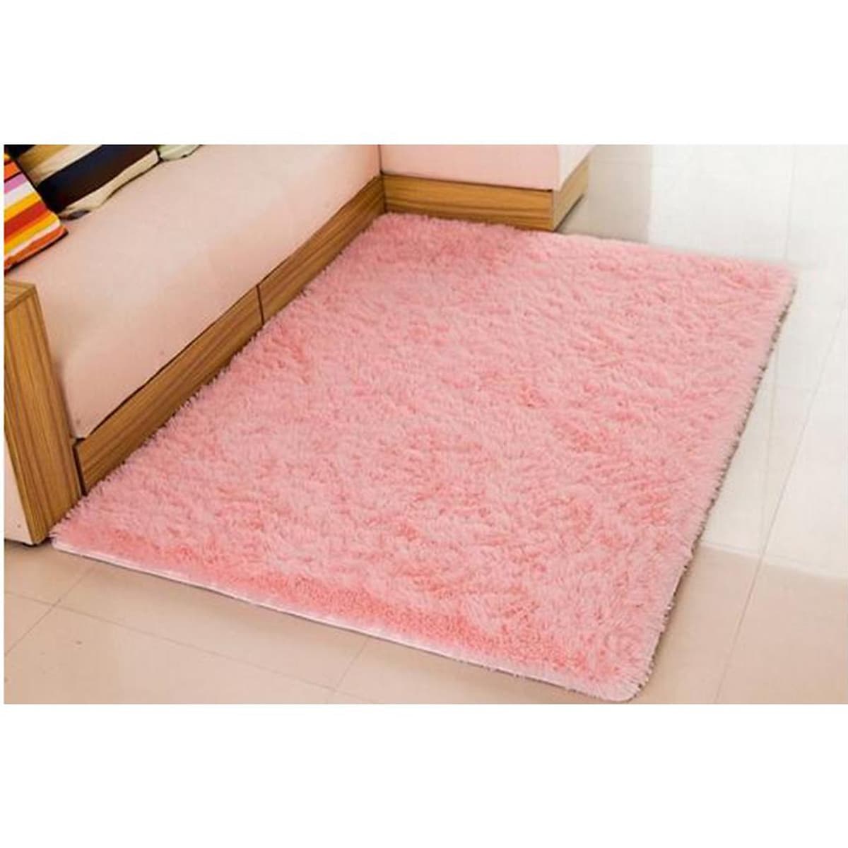 Thảm Len Lông Mịn Nhân Tạo Trải Sàn, Đệm Ghế 40x90cm
