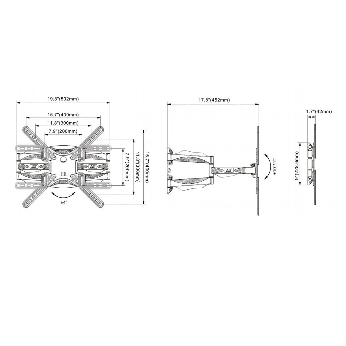 Giá treo tivi đa năng North Bayou P5 (32-60 Inch) - Hàng Chính Hãng