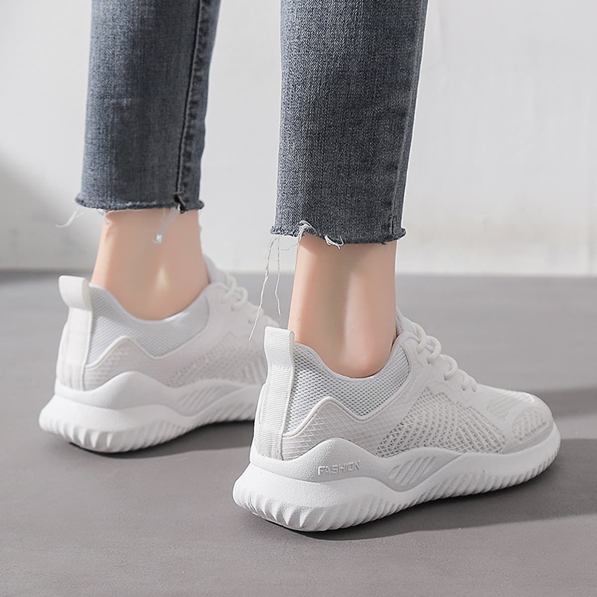 Giày thể thao Giày đi bộ Nữ huấn luyện viên nhẹ Knit mềm