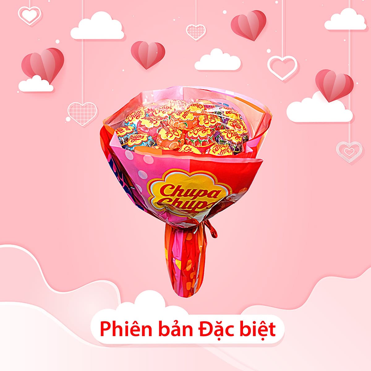 Kẹo Mút Chupa Chups Hương Trái Cây Bó Hoa (19 Que x 10g)