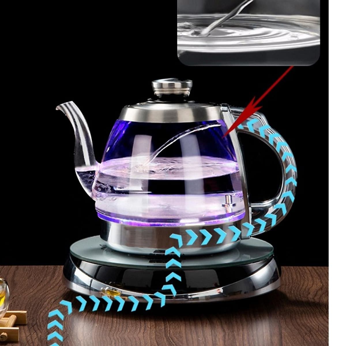 Ấm pha trà điện siêu tốc đơn SM
