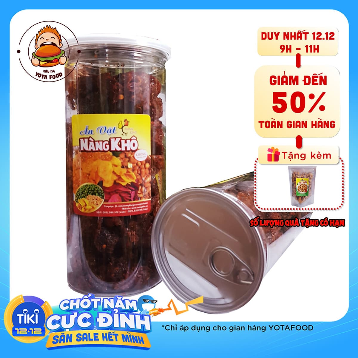 Khô bò viên đặc biệt loại ngon ( bò 100% ) - 500gr thương hiệu Nàng Khô