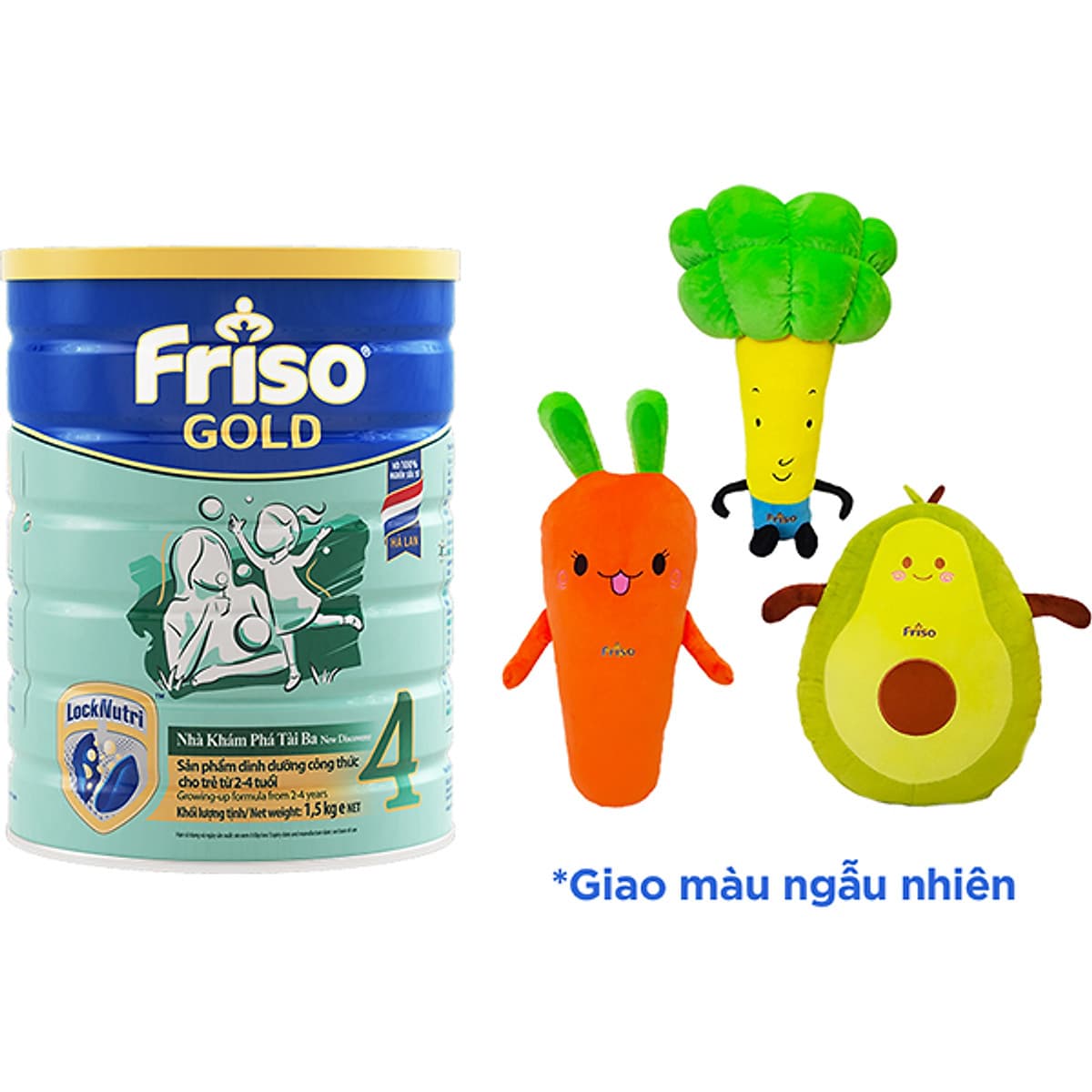 Sữa Bột Friso Gold 4 Cho Trẻ Từ 2-4 Tuổi 1.5kg + Tặng Gối Trái Cây (Ngẫu Nhiên)