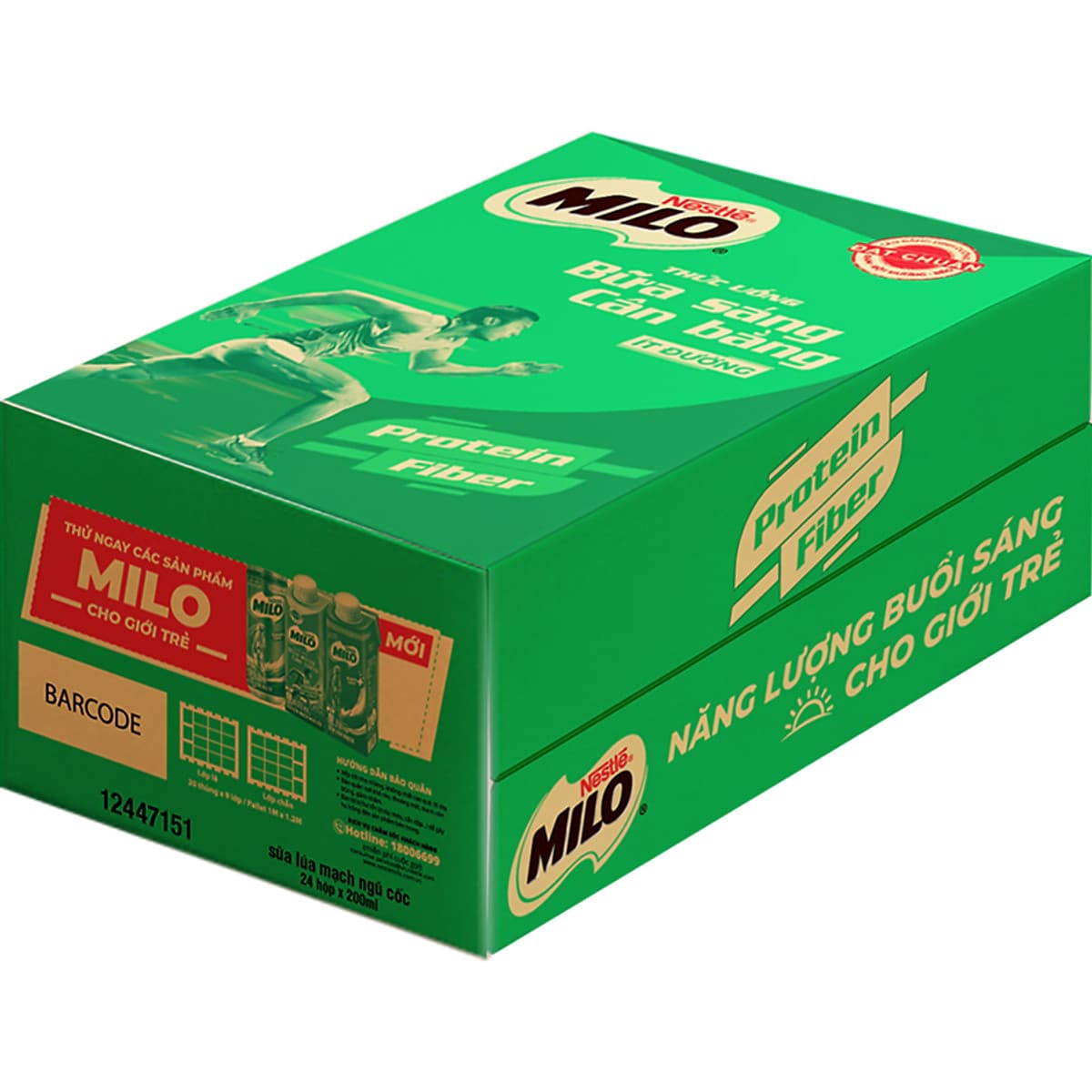 Sữa Lúa Mạch Ngũ Cốc Nestlé MILO Tee Bữa Sáng 200ml (24 x 200ml)