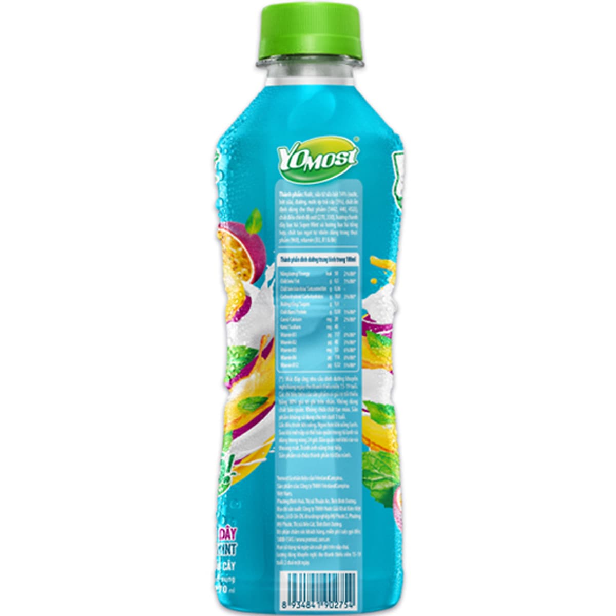 Thùng 24 chai Yomost Sữa Trái Cây Chanh Dây Bạc Hà (270ml/Chai)