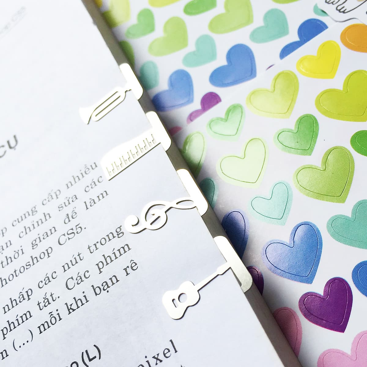 Bộ Đánh Dấu Sách BookMark Kim Loại