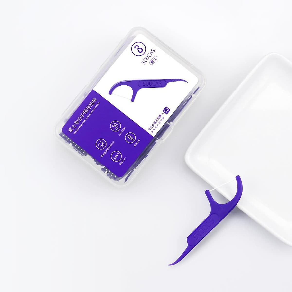 Bộ 6 Hộp Tăm Chỉ Nha Khoa Xiaomi SOOCAS (300 Cái)