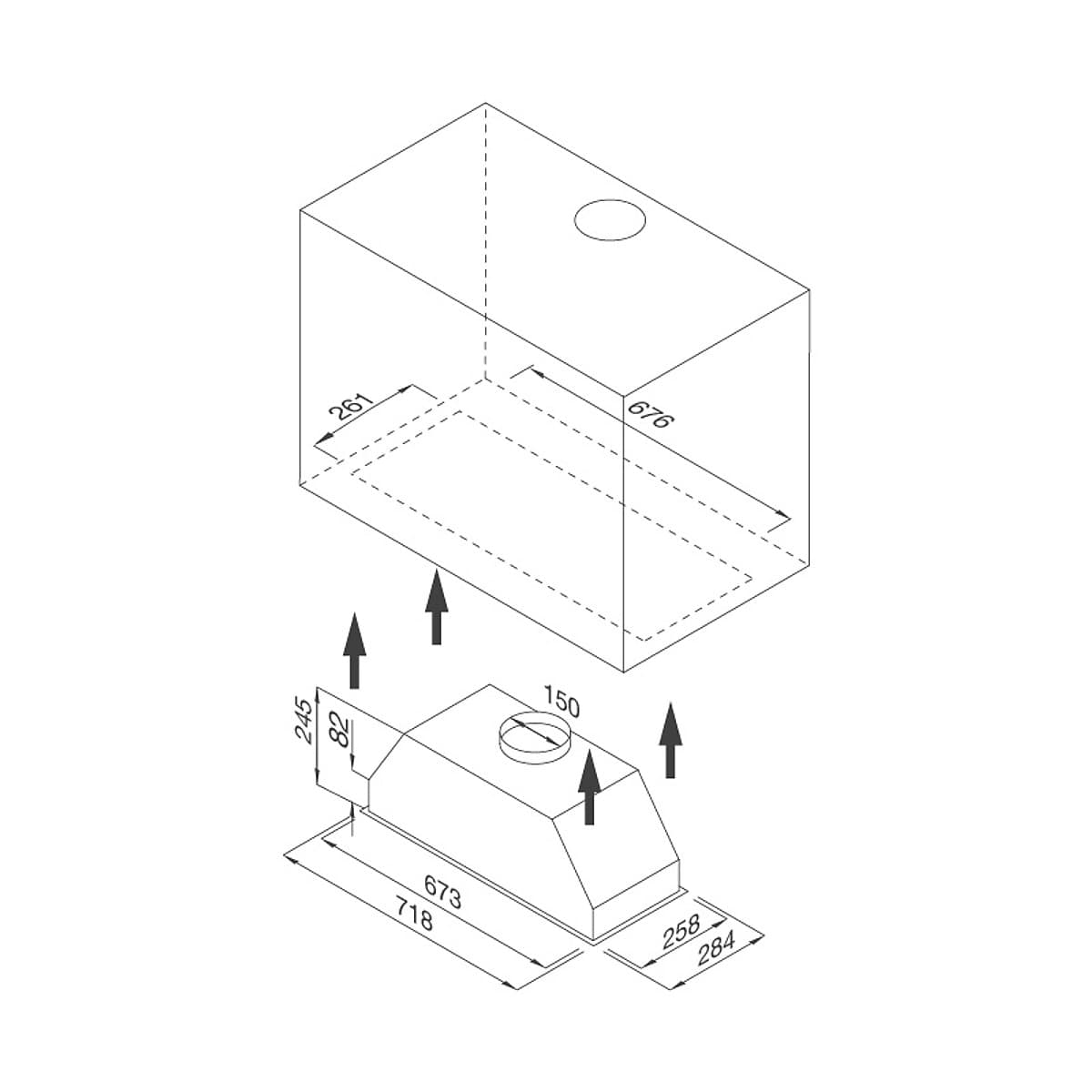 Máy Hút Khói Khử Mùi Âm Tủ Malloca VISSO-K7205 – Hàng Chính Hãng