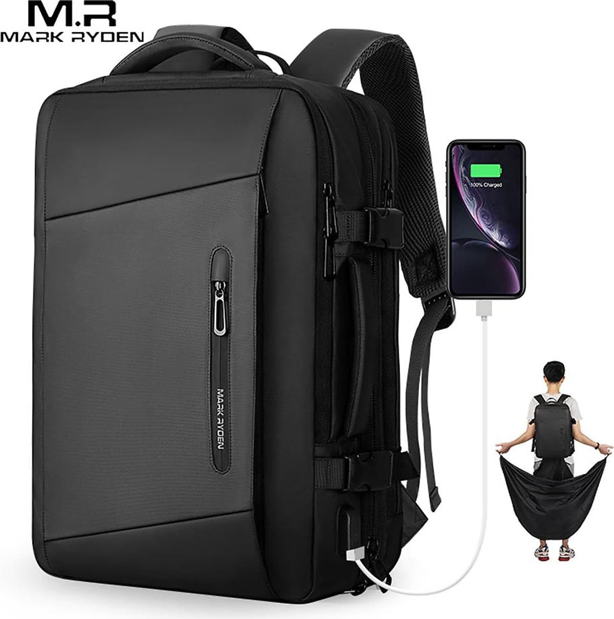 Ba Lô Chống Trộm Chống Nước Đa Chức Năng Công Tác Du Lịch Dung Lượng Lớn MARK RYDEN MR9299_YY00 36 - 55L