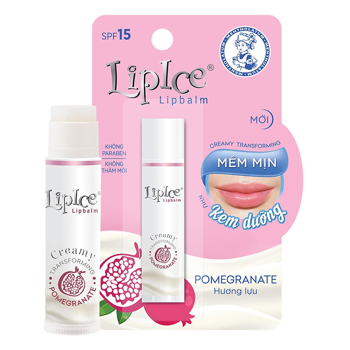 Son dưỡng không màu chuyển kem mịn Lipice Creamy 4.3g