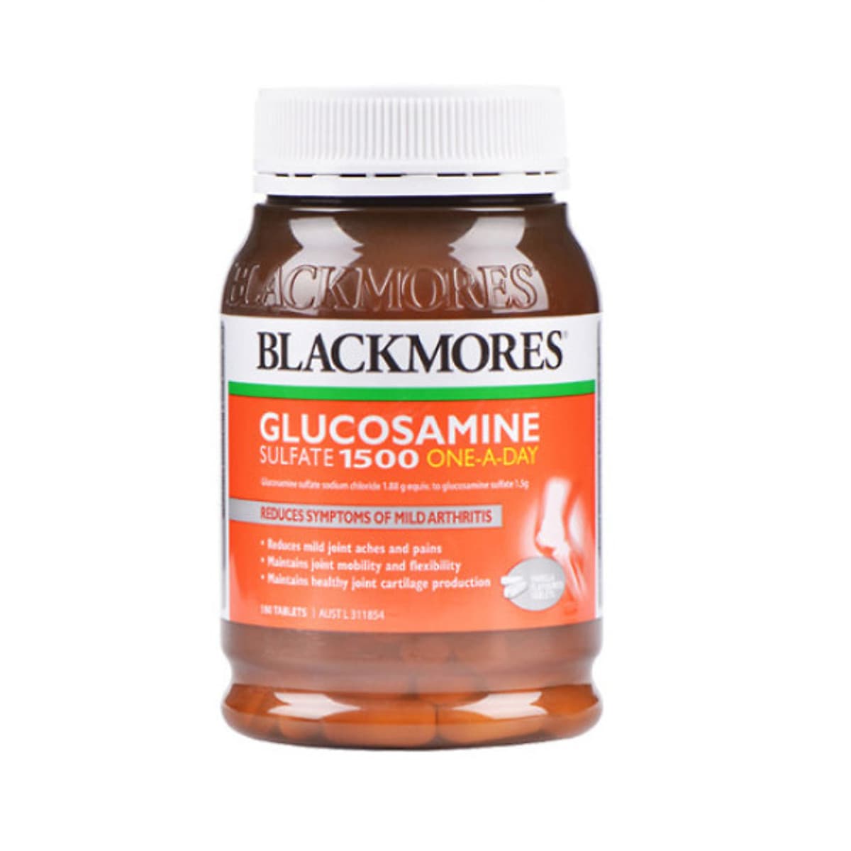 Viên Uống Bổ Xương Khớp Blackmores Glucosamine Sulfate 1500 One-A-Day - 180 viên (Hàng Nhập Khẩu Từ Úc)