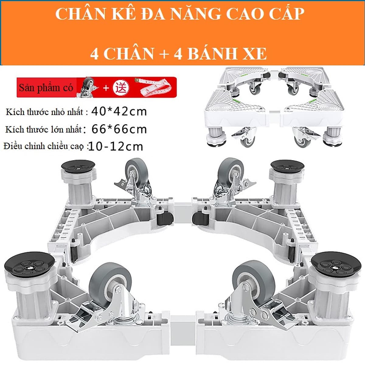 Chân Máy Giặt, Tủ Lạnh Có Bánh Xe 