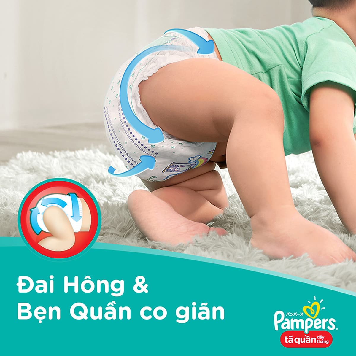 Tã Quần Pampers Giữ Dáng Mới Gói Lớn L36 (36 Miếng)