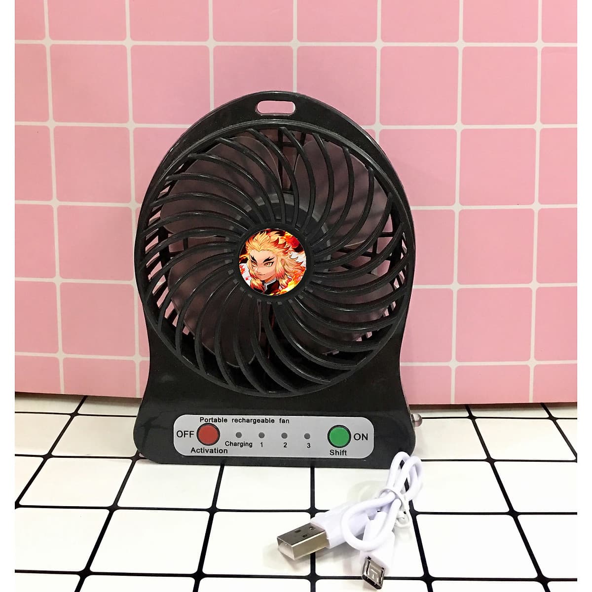 Qụat Kimetsu no Yaiba sạc điện mini 3 tốc độ