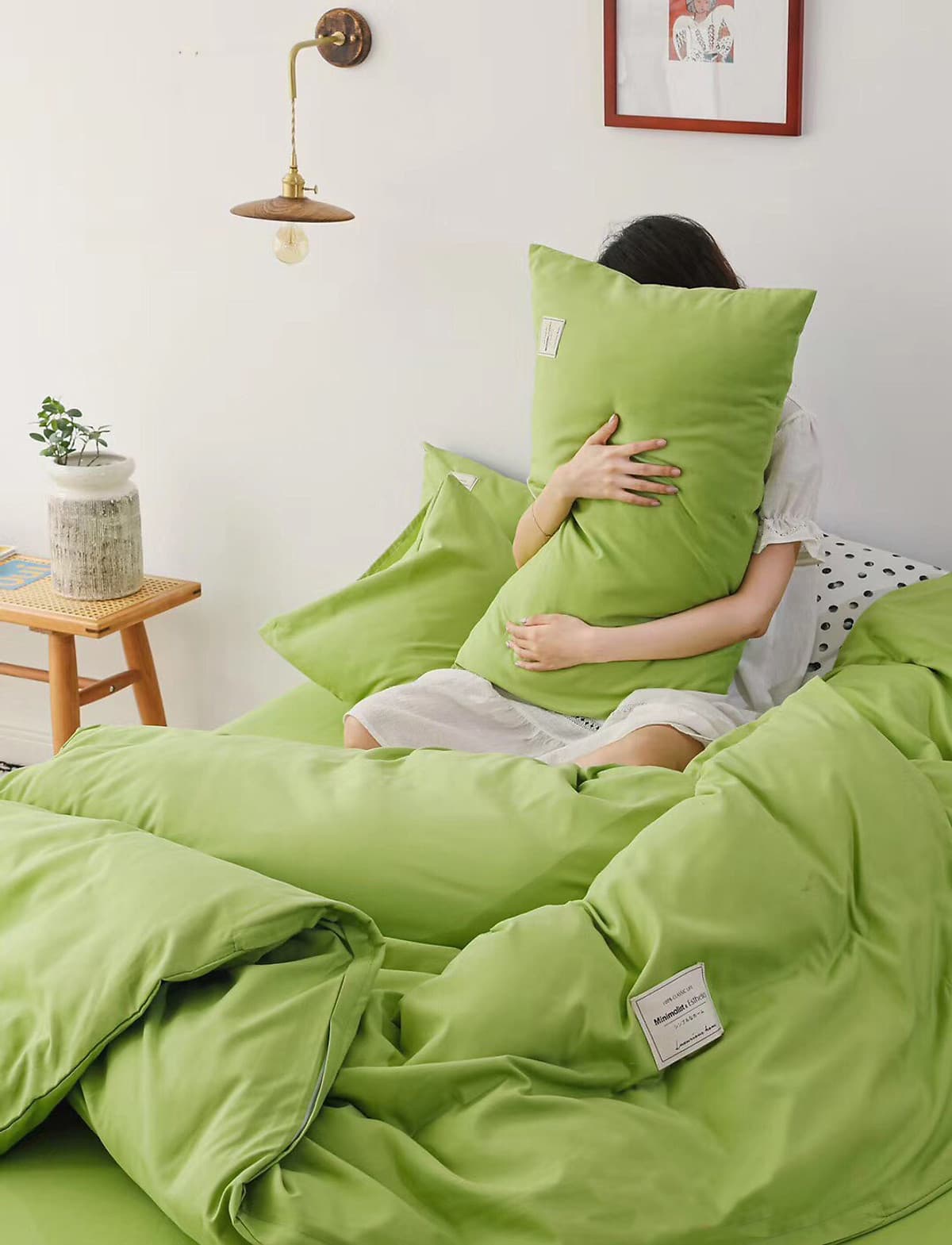 Bộ 4 món chăn ga gối cotton Tici cao cấp TC45 hàng đẹp (set gồm 1 ga, 1 chăn có khóa lồng được ruột, 2 vỏ gối)