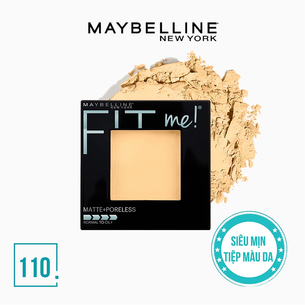 Phấn Phủ Mịn Nhẹ Kiềm Dầu Fit Me Matte Poreless Powder Maybelline New York 8.5g