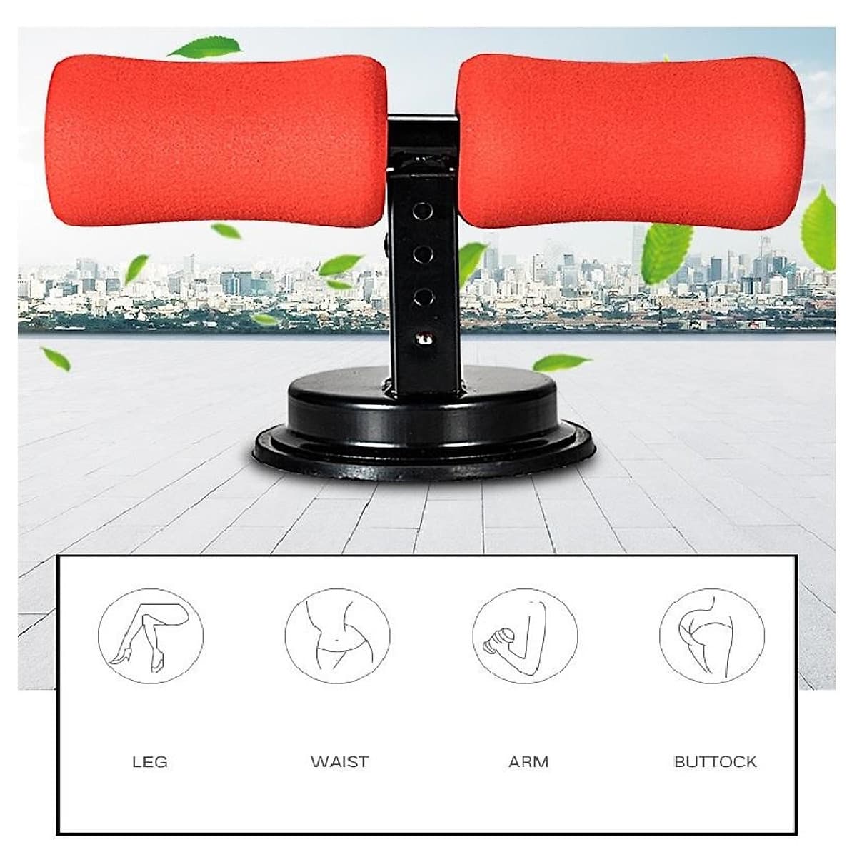 Trụ tập cơ bụng - Máy tập bụng giảm mỡ bụng eo thon tặng dây nhảy tập thể dục tại nhà (màu ngẫu nhiên)