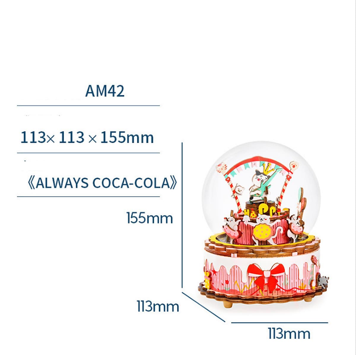 Đồ chơi lắp ráp gỗ 3D Mô hình Hộp nhạc Music Box AM41-AM45