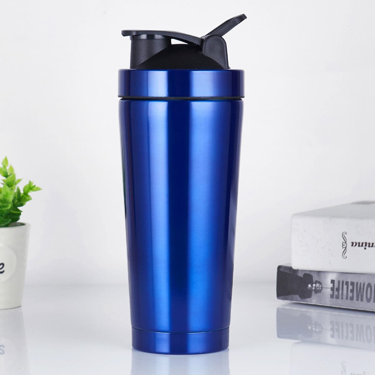Bình Lắc Pha Chế Shaker Tập Gym Inox Có Giữ Nhiệt Chính Hãng