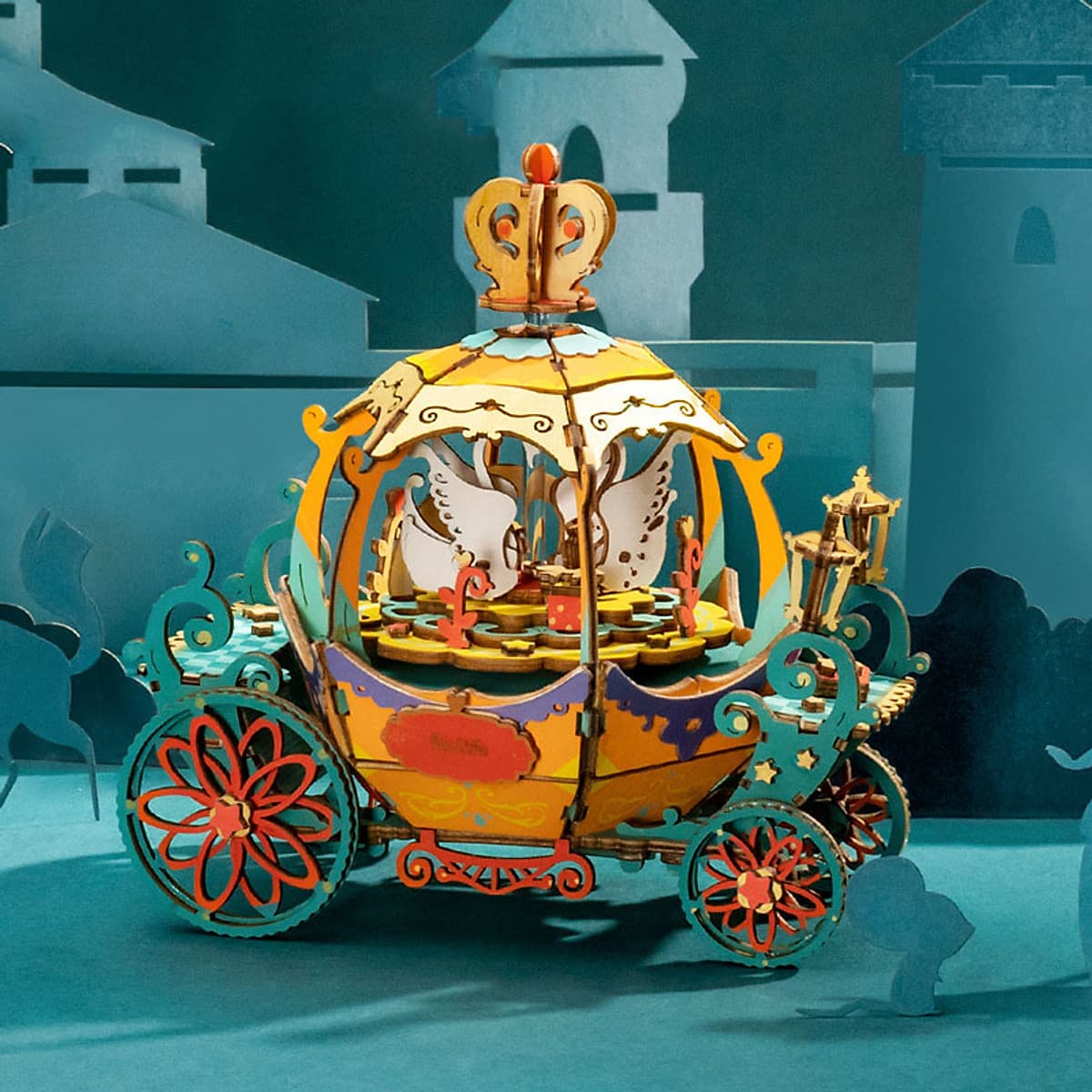 Đồ chơi lắp ráp gỗ 3D Mô hình Hộp nhạc Music Box AM41-AM45