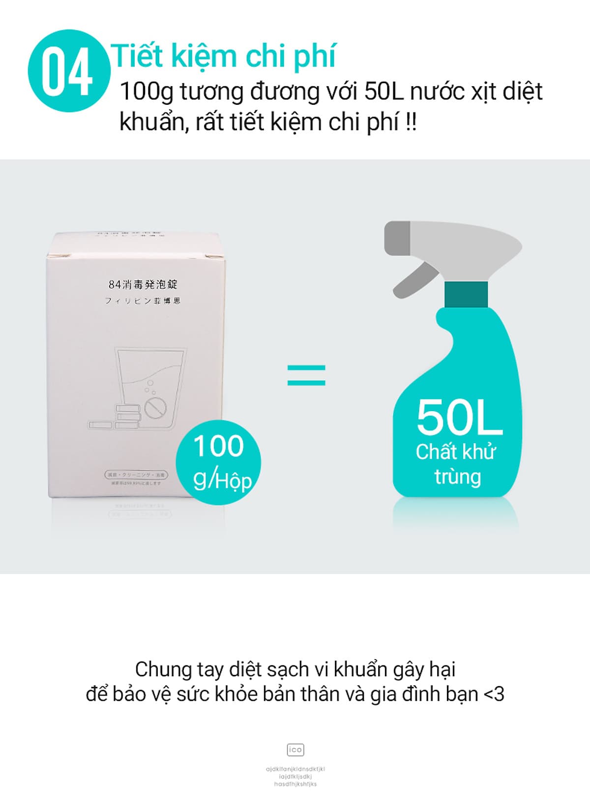 Hộp 84 Viên Sủi Bọt Khử Trùng Nhật Bản Đa Năng - Dùng Vệ Sinh Nhà Cửa, Dùng Làm Nước Lau Nhà, Nước Lau Kính, Nước Lau Nhà Bếp Siêu Sạch Và Tiện Lợi Công Nghệ Tiên Tiến Dạng Nén Thế Hệ 2 Tiết Kiệm Chi Phí - Hàng Chính Hãng