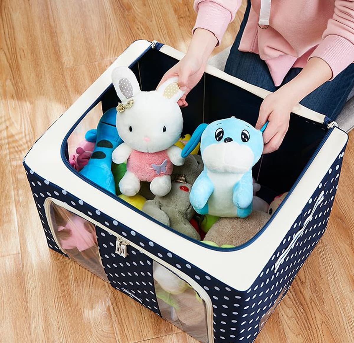 Túi Đựng Chăn Màn (Được Chọn Màu) - Hộp Đựng Quần Áo Khung Sắt Gấp Gọn miDoctor - Tủ Vải Chăn Màn Tiện Lợi