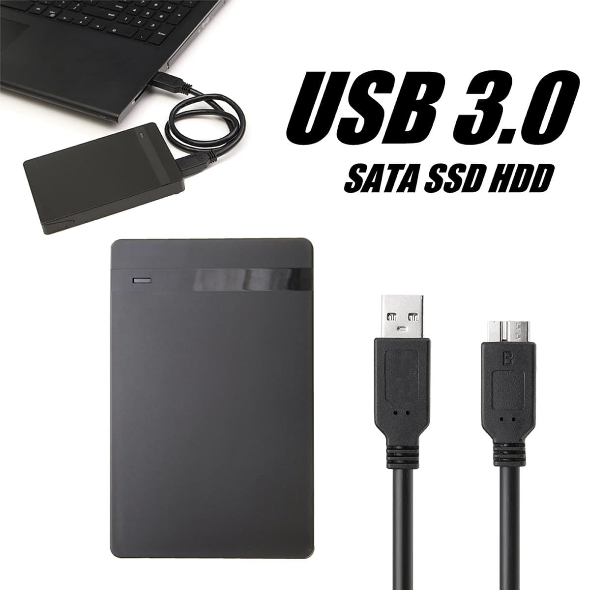 Ổ cứng gắn ngoài 2,5 "USB USB 3.0 1TB Máy tính để bàn di động Hộp đĩa cứng di động