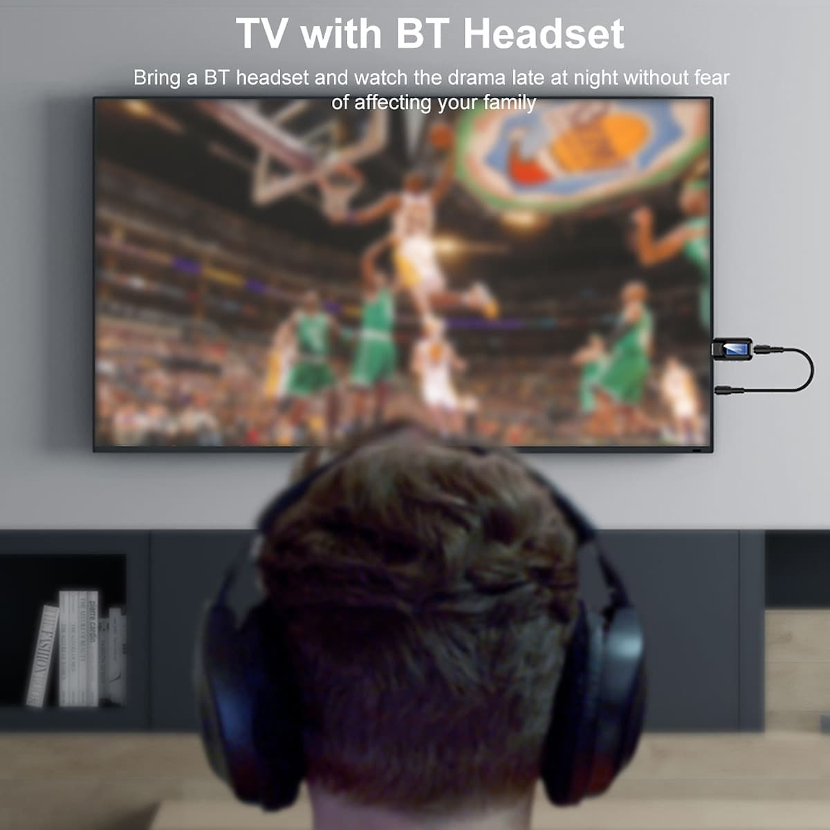 Bộ thu phát Bluetooth 5.0 và USB 2 trong 1 màn hình LCD 3.5MM AUX dùng cho máy tính/ TV/ ô tô/ tai nghe không dây