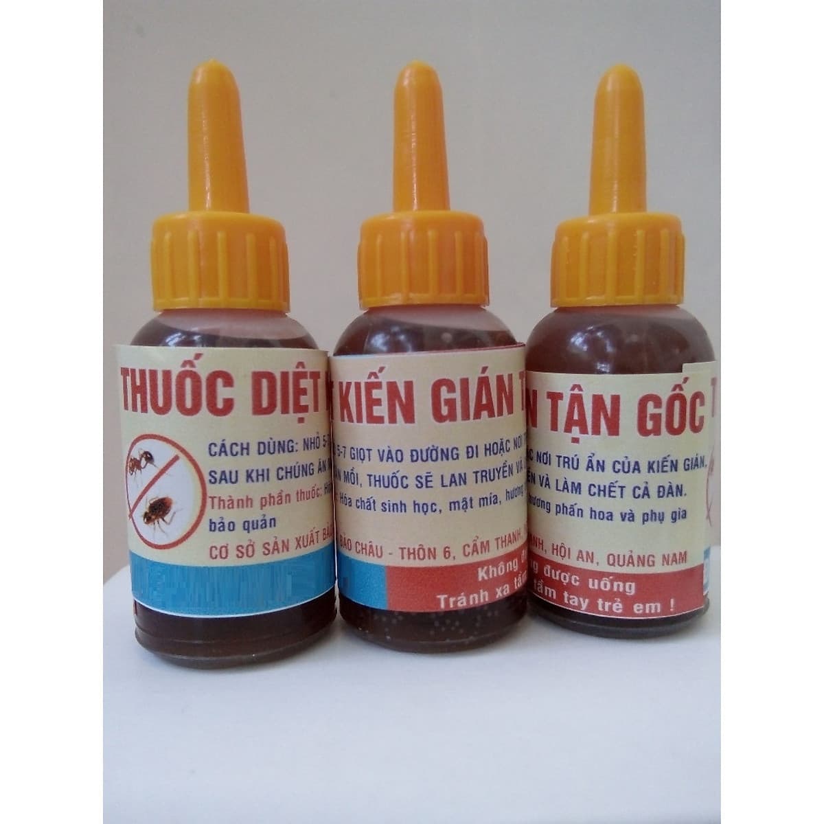 Combo 3 lọ Thuốc diệt kiến gián sinh học Hanpet- Dung dịch diệt kiến tận gốc