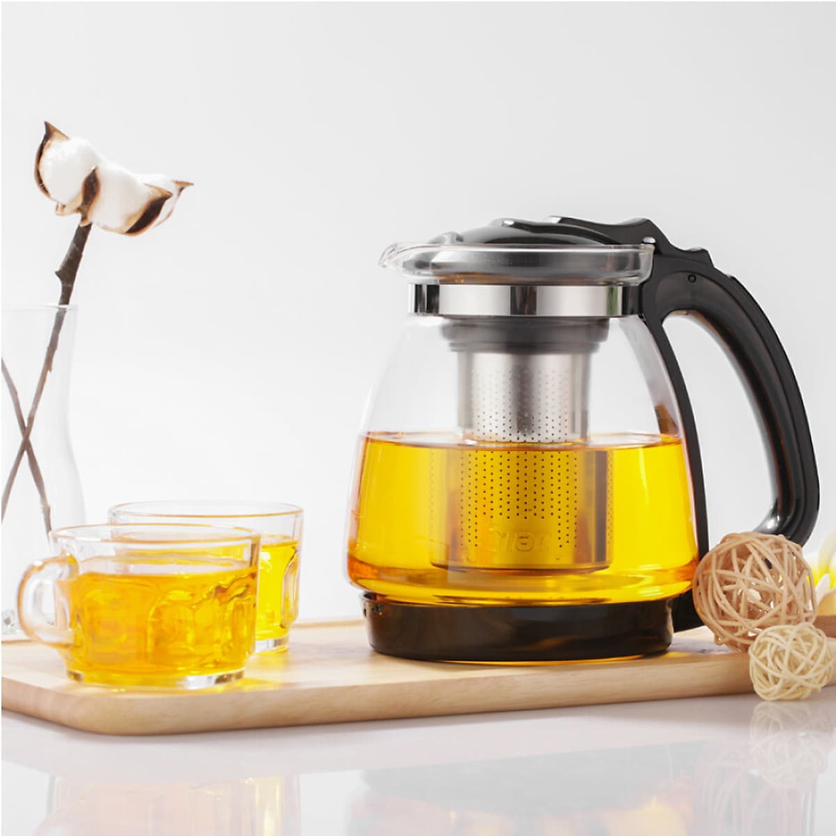 Bình Trà Thủy Tinh Lilac 1.5L S825