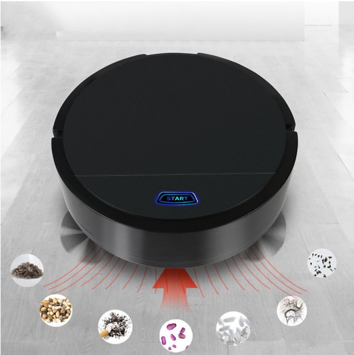 Robot Tự Động Dọn Nhà Thông Minh Super Clean  (Giao Màu Ngẫu Nhiên)