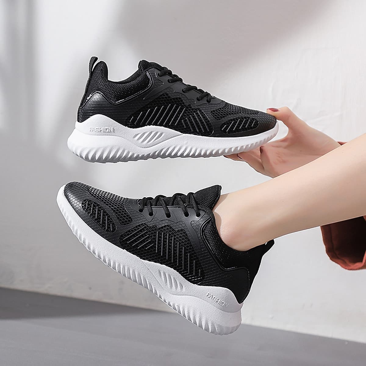 Giày thể thao Giày đi bộ Nữ huấn luyện viên nhẹ Knit mềm