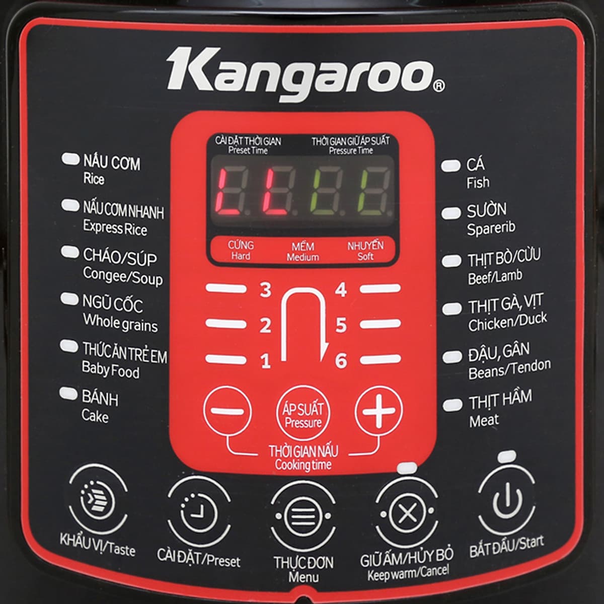  Nồi Áp Suất Điện Kangaroo 6 Lít KG6P2-Hàng chính hãng