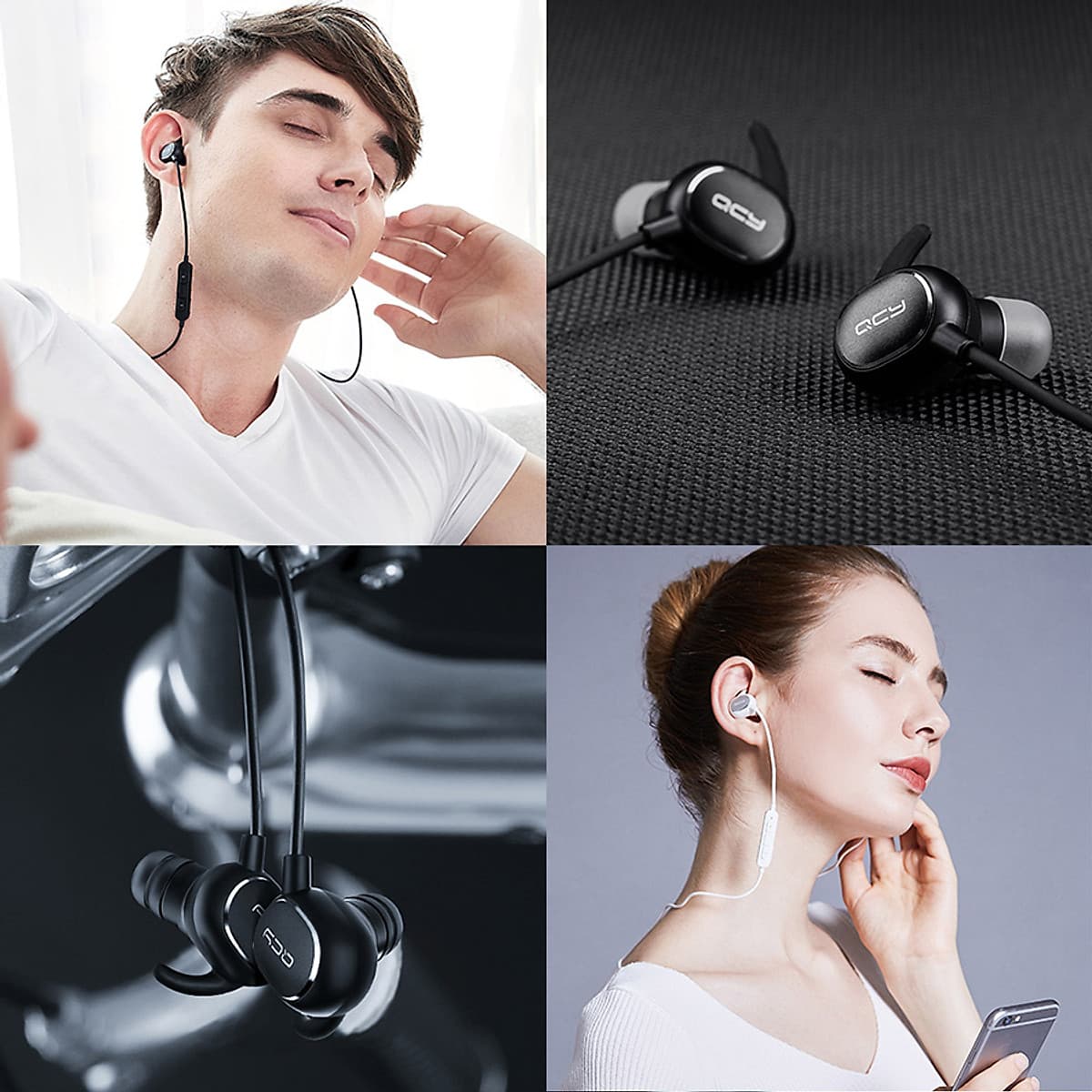 Tai Nghe Bluetooth Tích Hợp Micro Xiaomi QCY QY19 - Hàng Chính Hãng