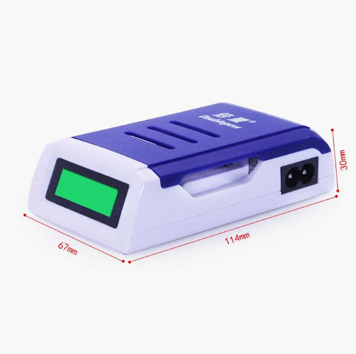  tự ngắt khi đầy Bộ Sạc Pin AA, AAA Tốc Độ Cao Hiển Thị Màn Hình LCD - K209 Doublepow 