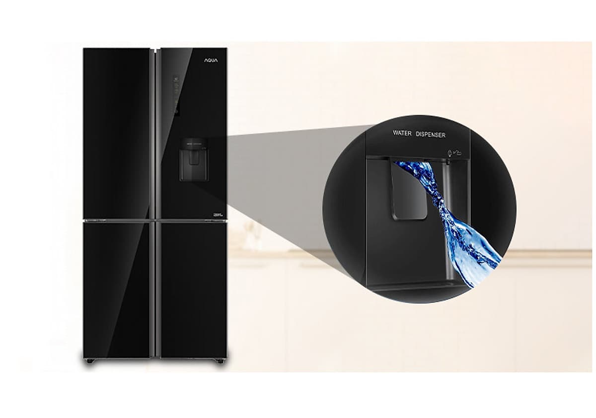 Tủ Lạnh AQUA Inverter 456 Lít AQR-IGW525EM GB - HÀNG CHÍNH HÃNG