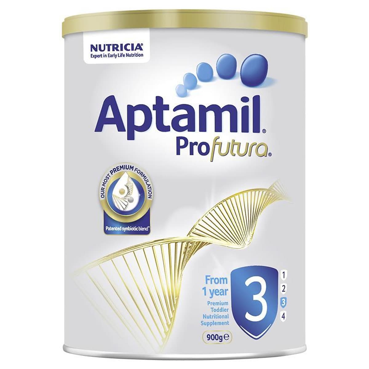 Sữa bột Aptamil Profutura ÚC số 3 cho trẻ từ 1 tuổi trở lên, 900g