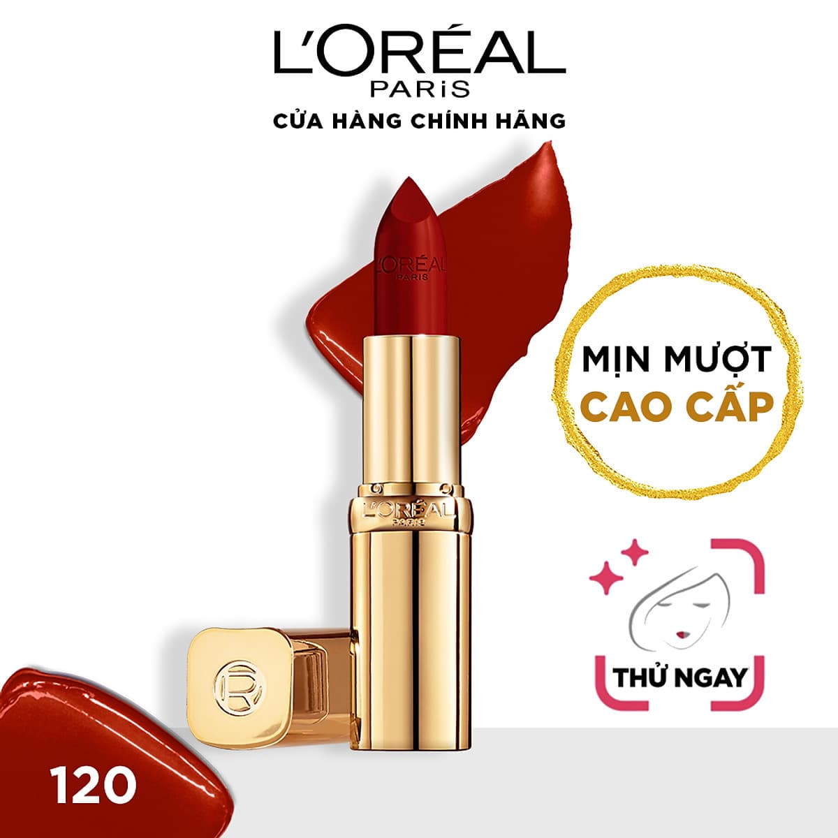 Son satin mịn mượt cao cấp L'Oreal Paris Color Riche Le Rouge 3.7g 
