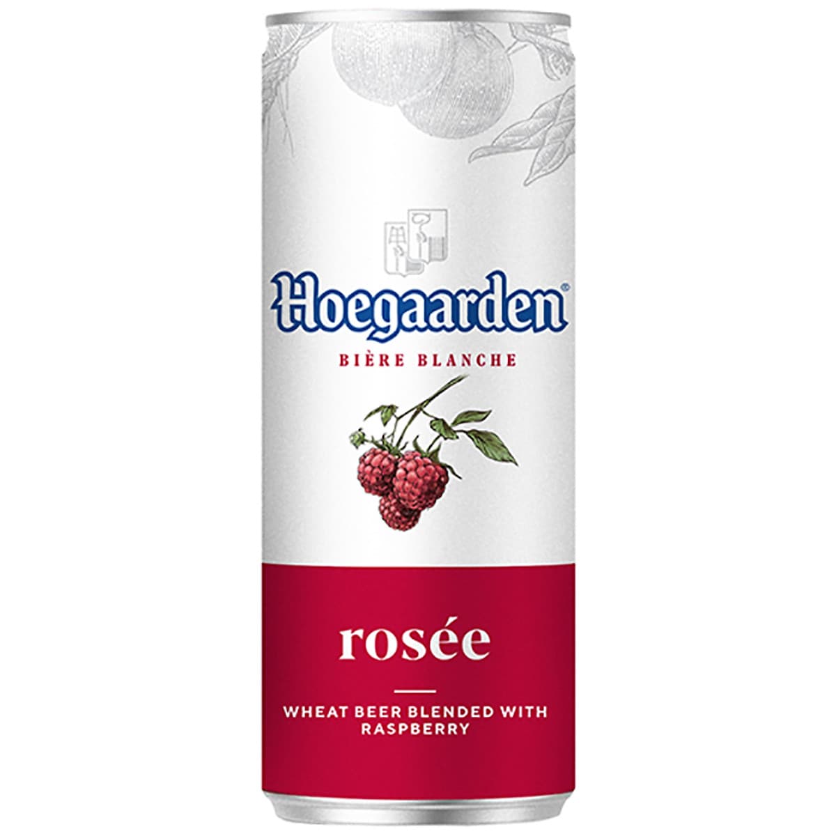 Thùng 24 lon bia Hoegaarden Rosee (330ml/lon)