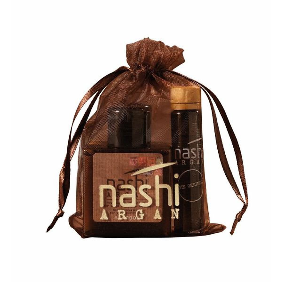 BỘ NASHI ARGAN MINI (GỘI 30ML + XẢ 30ML + TINH DẦU 5ML)