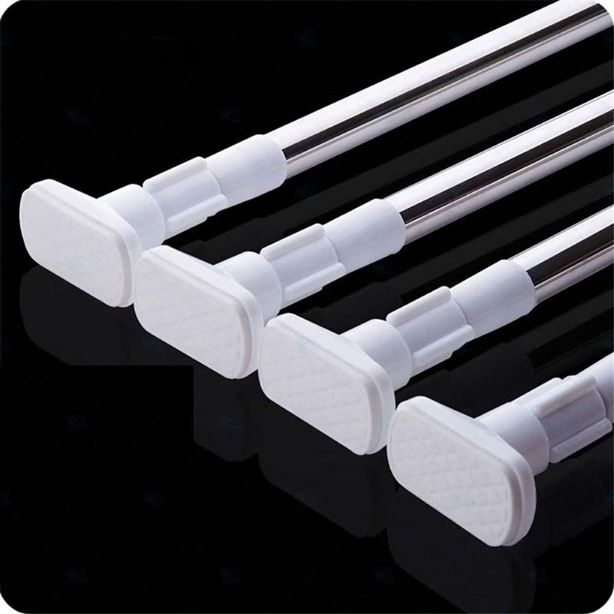Thanh treo rèm cửa inox đa năng, không cần khoan tường hay bắt vít, thay đổi vị trí linh hoạt HT03
