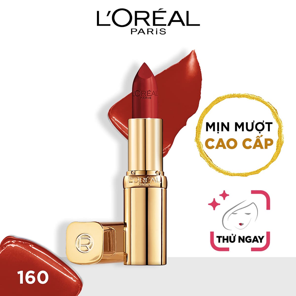 Son satin mịn mượt cao cấp L'Oreal Paris Color Riche Le Rouge 3.7g 