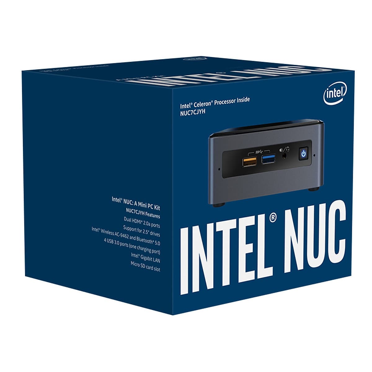 Máy tính văn phòng mini Intel NUC7CJYH - Chưa bao gồm RAM & SSD - Hàng Chính Hãng