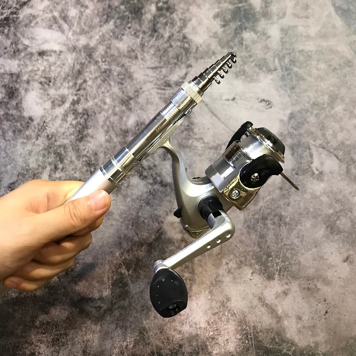 [TIỆN LỢI] COMBO bộ cần câu bút bi mini kèm máy câu 1m/1m4 (máy câu đã quấn sẵn dây cước), cần câu bút máy đứng câu tôm câu mực thu nhỏ siêu nhẹ, mua can cau but