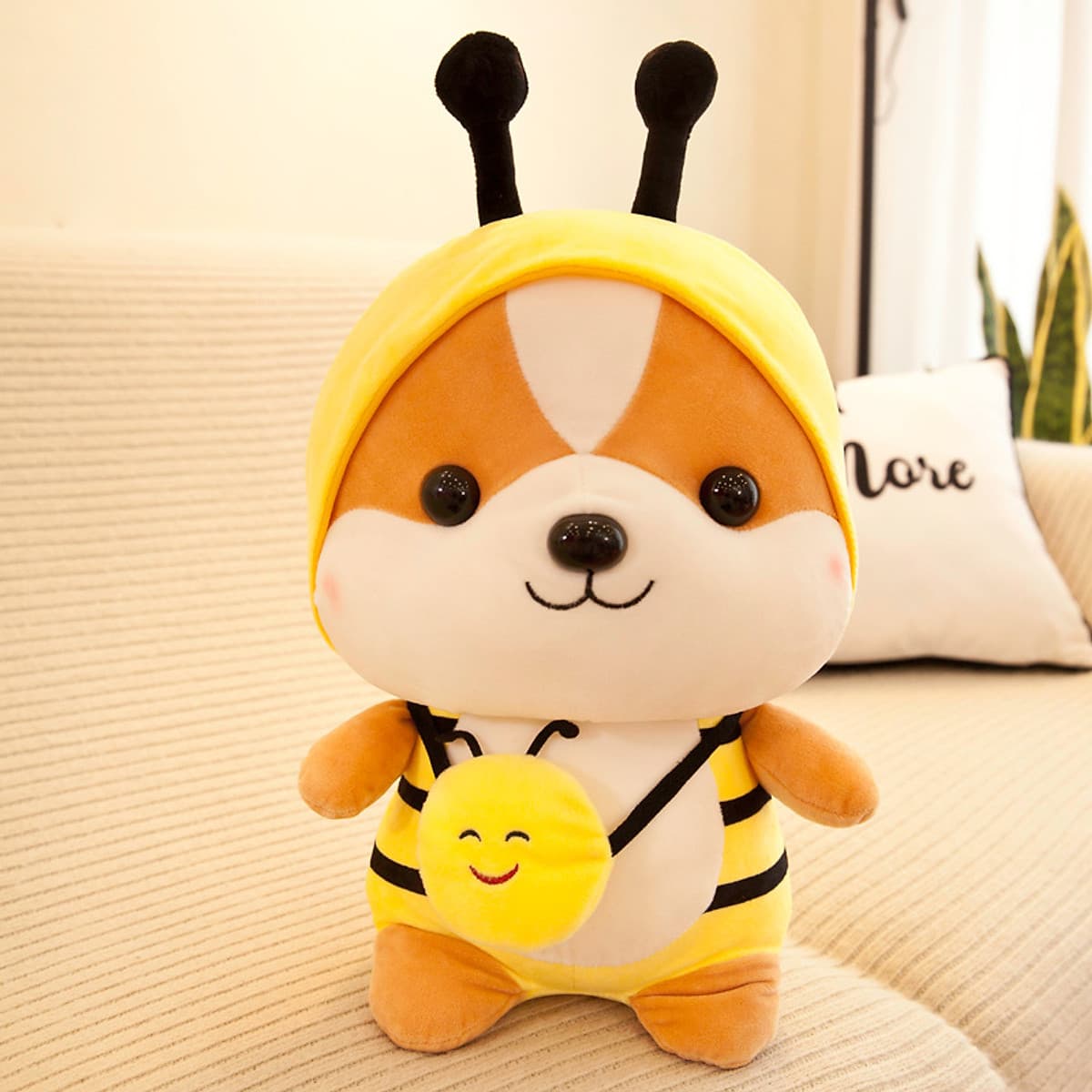 Thú Bông Chó Shiba Hóa Trang Cosplay Ngộ Nghĩnh 25cm Quà Tặng Siêu Dễ Thương