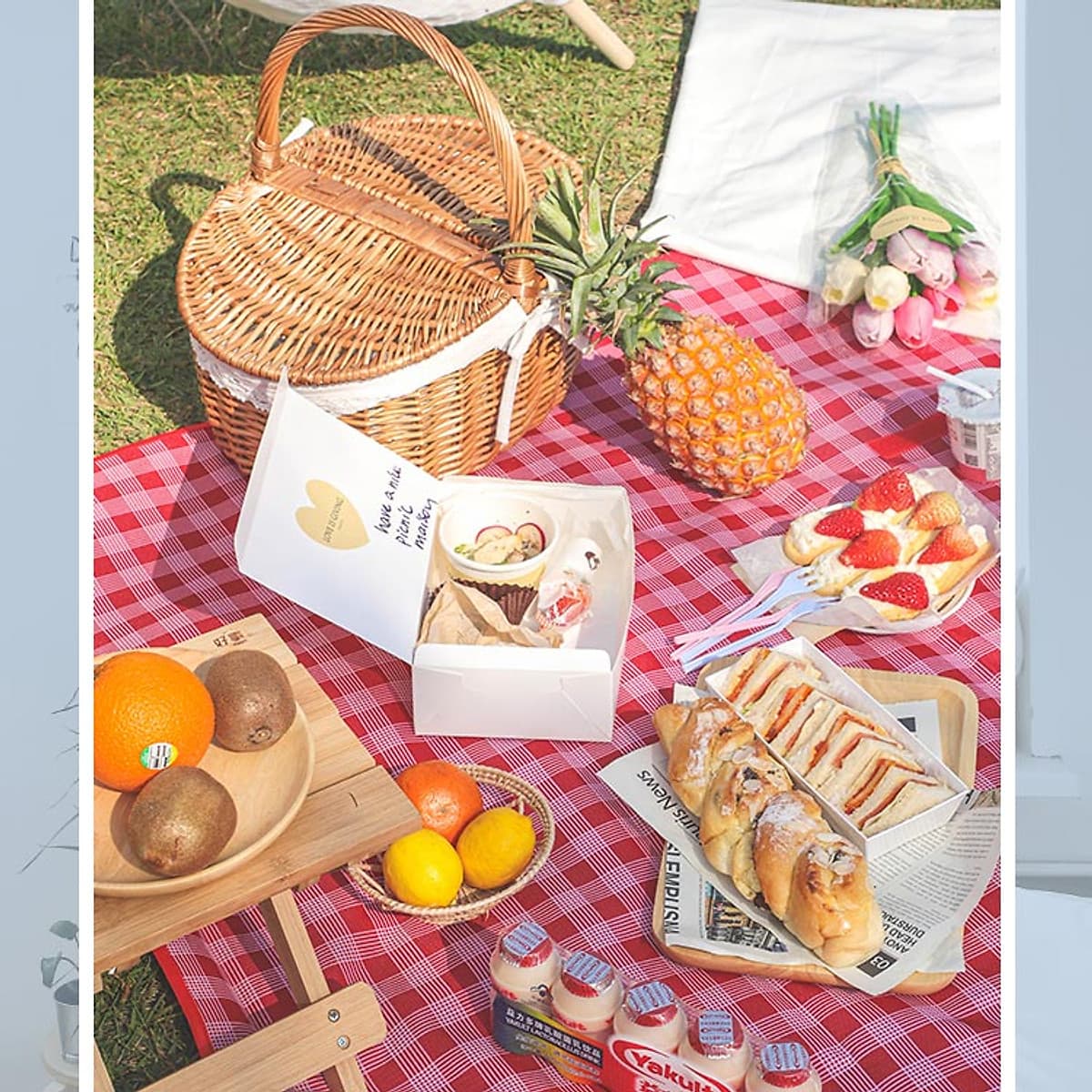 THẢM DÃ NGOẠI, DU LỊCH, PICNIC CAO CẤP - Chống thấm nước, họa tiết caro, gấp gọn tiện lợi - 2 kích thước khách chọn màu!